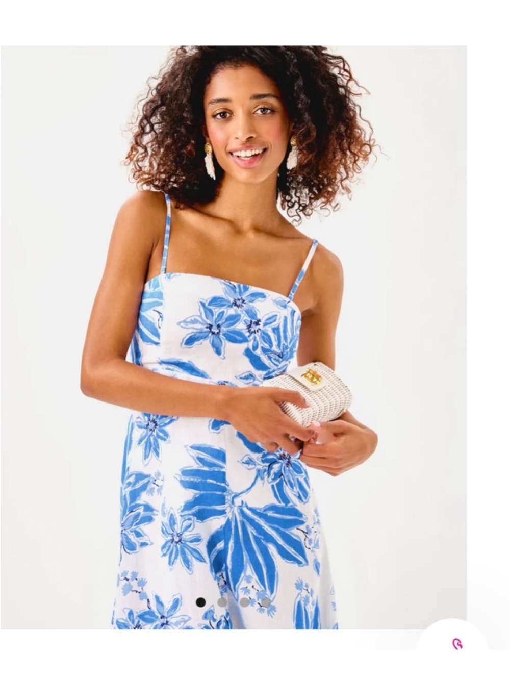 Lilly Pulitzer Jorgian Midi Resort White Jet Set Jungle EUC